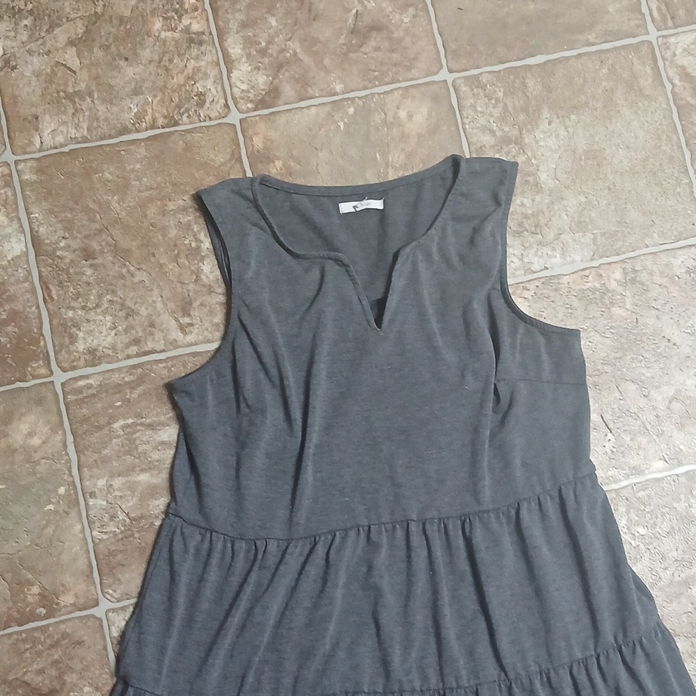 GUC Maurices Charcoal Sleeveless Dress size Large - Picture 2 of 5
